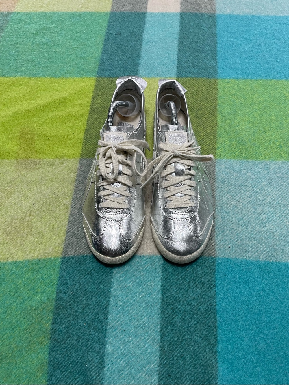 Onitsuka Tiger Mexico 66 Silver Shiny Cream Sneakers Men’s